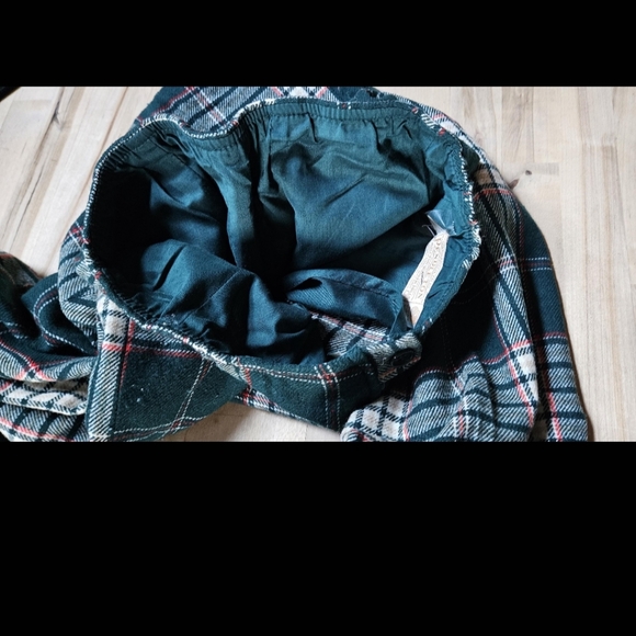 Vintage Pendleton, Size 8, Wool, Plaid, Green White And Red Pants, Wide Leg - Picture 11 of 14